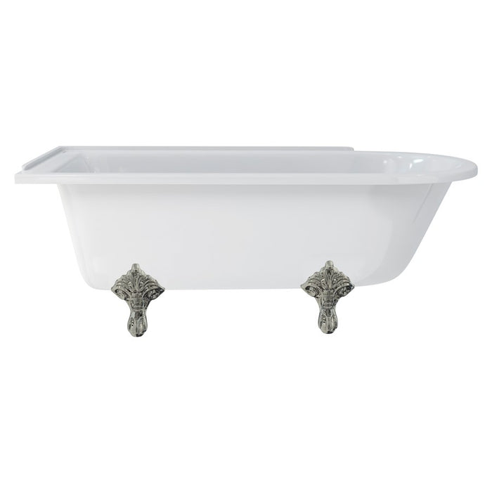 Burlington Hampton Back to Wall Showering Bath with Legs