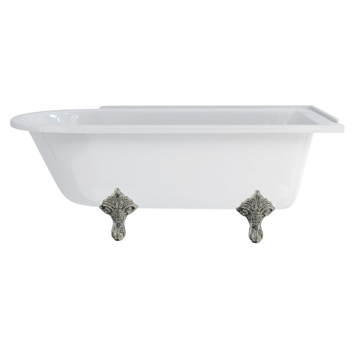 Burlington Hampton Back to Wall Showering Bath with Legs