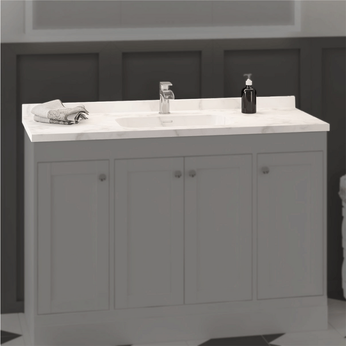 Eastbrook Hardwick 4 Door Floorstanding Vanity Unit With Quartz Basin - 1190mm Wide - 1 Tap Hole