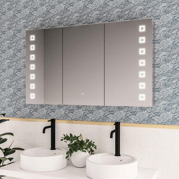 Eastbrook Chiana 3 Door LED Illuminated Mirror Cabinet - 1200mm x 700mm
