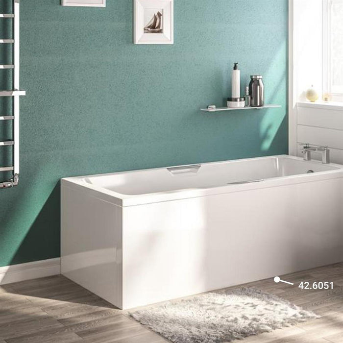 Eastbrook Portland Beauforte Low Level Front Bath Panel - 1700mm Long - White