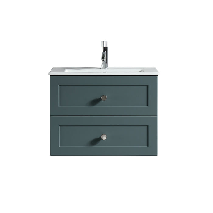 Lussaro Valerio 2 Drawer Wall Hung Vanity And Basin - 610mm Wide