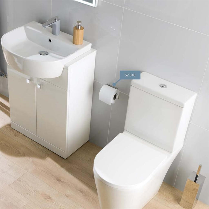 Eastbrook Genoa Covered Toilet Roll Holder - Chrome