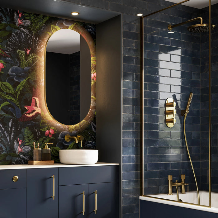 HiB Arcane Pill Illuminated Frame LED Mirror - 900mm x 500mm