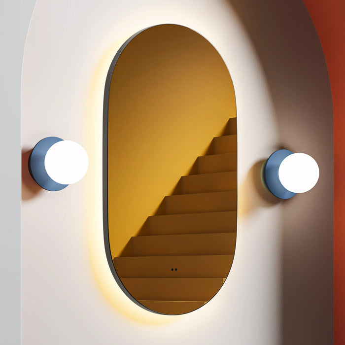HiB Arcane Pill Illuminated Frame LED Mirror - 900mm x 500mm