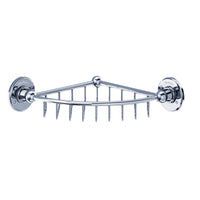 Burlington Traditional Corner Wire Basket Chrome