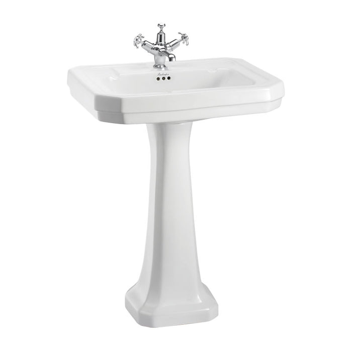 Burlington Victorian Basin with Regal Pedestal - White