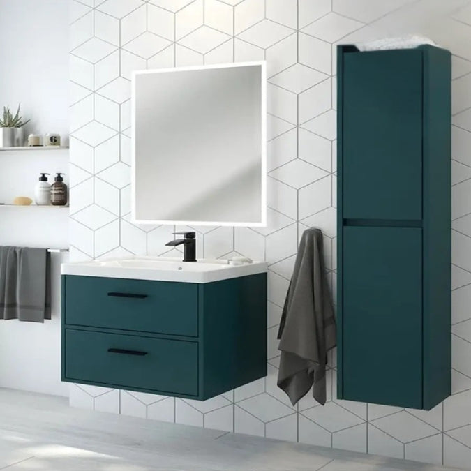 Sonas Finland 2 Drawer Wall Hung Vanity Unit With Basin & Handle