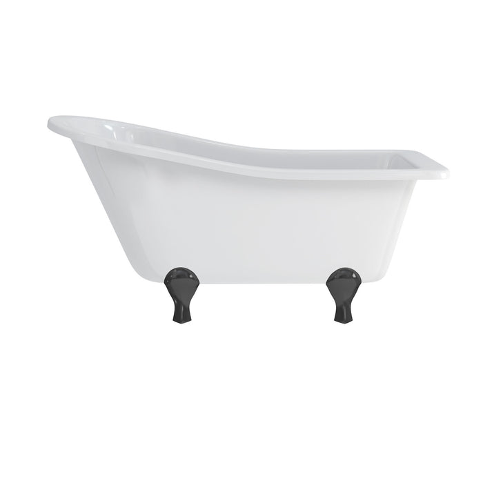 Burlington Buckingham Acrylic Single Ended Slipper Bath with Legs 1500mm x 740mm