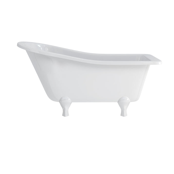 Burlington Buckingham Acrylic Single Ended Slipper Bath with Legs 1500mm x 740mm