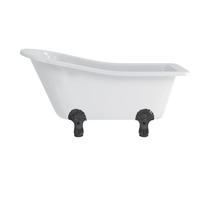 Burlington Buckingham Acrylic Single Ended Slipper Bath with Legs 1500mm x 740mm