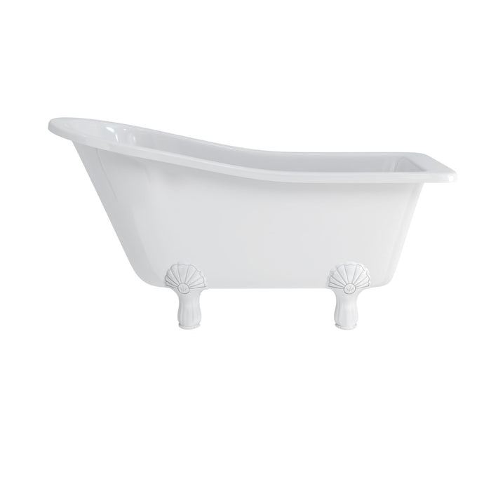 Burlington Buckingham Acrylic Single Ended Slipper Bath with Legs 1500mm x 740mm