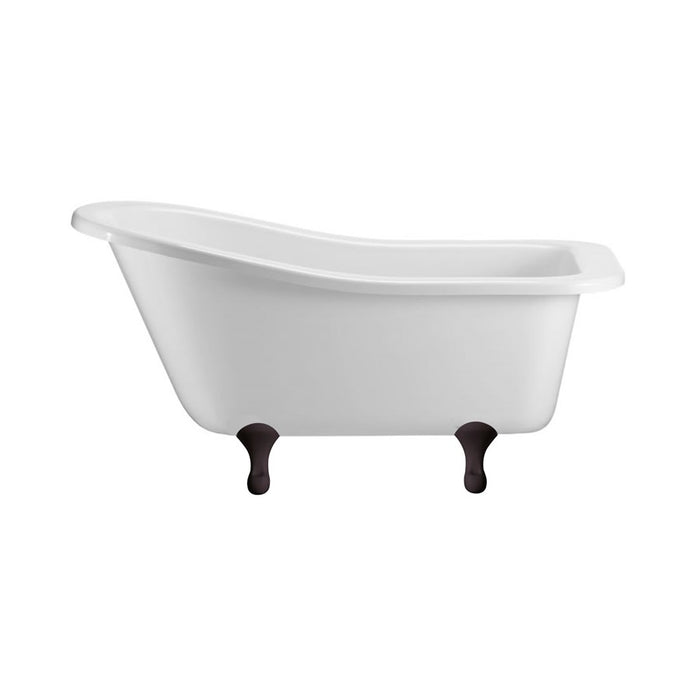 Burlington Buckingham Acrylic Single Ended Slipper Bath with Legs 1500mm x 740mm