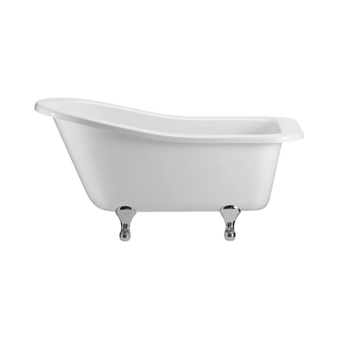 Burlington Buckingham Acrylic Single Ended Slipper Bath with Legs 1500mm x 740mm