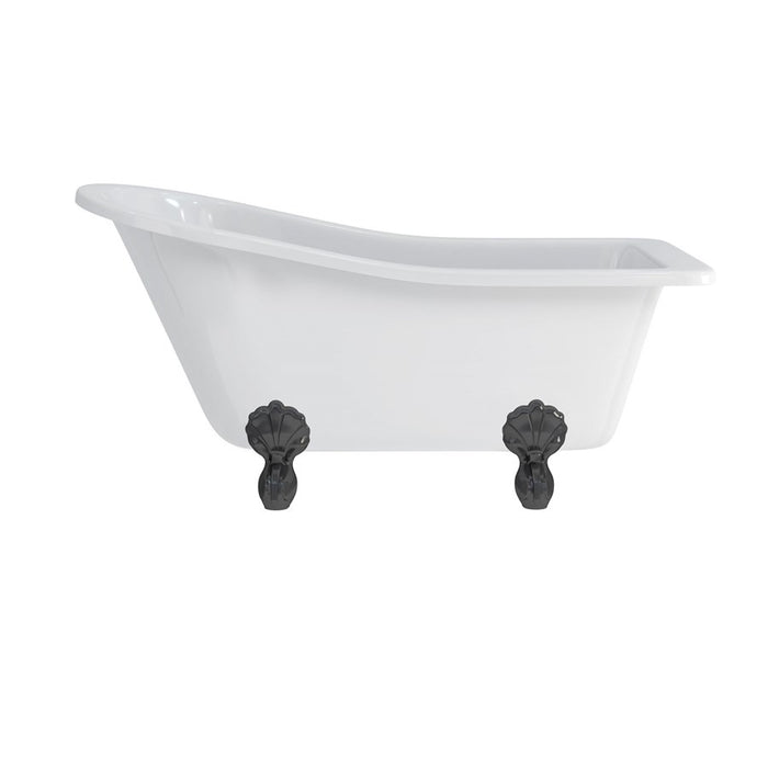 Burlington Buckingham Acrylic Single Ended Slipper Bath with Legs 1500mm x 740mm