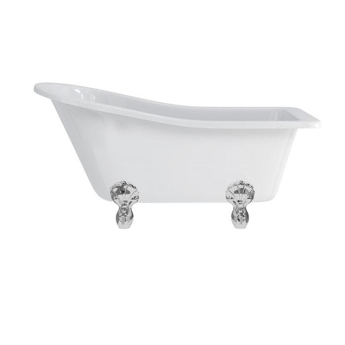Burlington Buckingham Acrylic Single Ended Slipper Bath with Legs 1500mm x 740mm