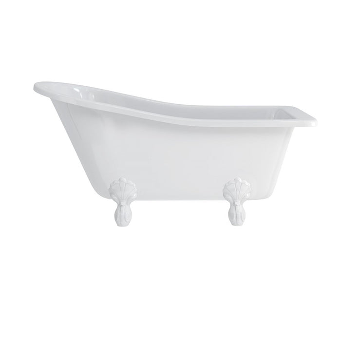 Burlington Buckingham Acrylic Single Ended Slipper Bath with Legs 1500mm x 740mm