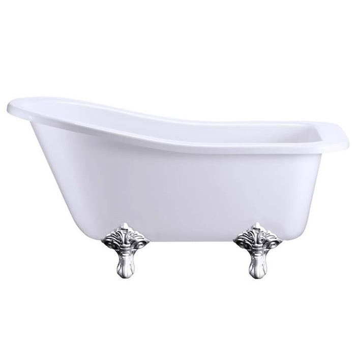 Burlington Buckingham Acrylic Single Ended Slipper Bath with Legs 1500mm x 740mm