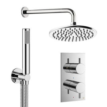 Crosswater Design Shower Set 3 with Fixed Head & Handset