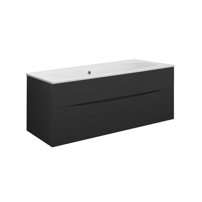 Crosswater Glide II Wall Hung Vanity Unit with Matt White Basin