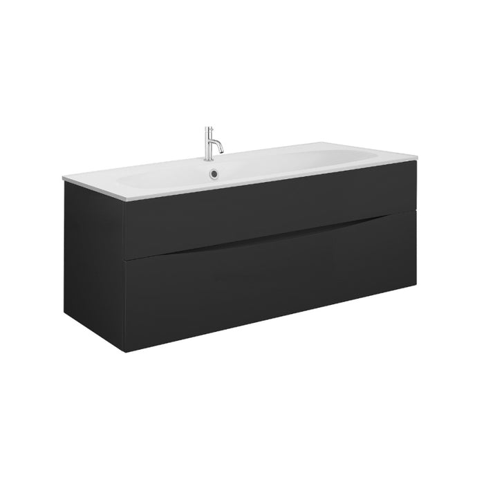 Crosswater Glide II Wall Hung Vanity Unit with Matt White Basin