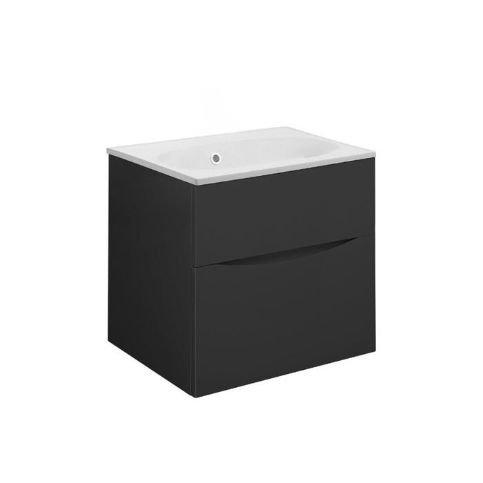 Crosswater Glide II Wall Hung Vanity Unit with Matt White Basin