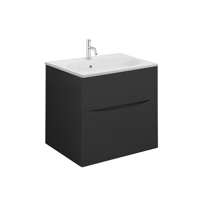 Crosswater Glide II Wall Hung Vanity Unit with Matt White Basin