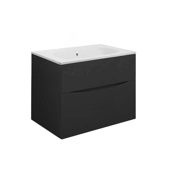 Crosswater Glide II Wall Hung Vanity Unit with Matt White Basin