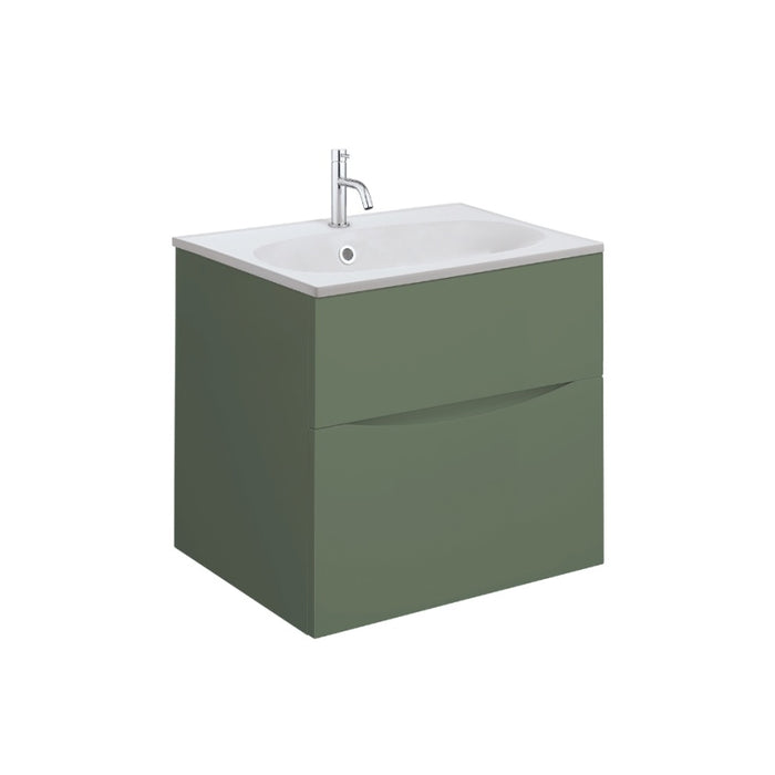 Crosswater Glide II Wall Hung Vanity Unit with Matt White Basin