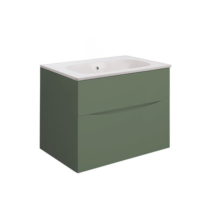 Crosswater Glide II Wall Hung Vanity Unit with Matt White Basin