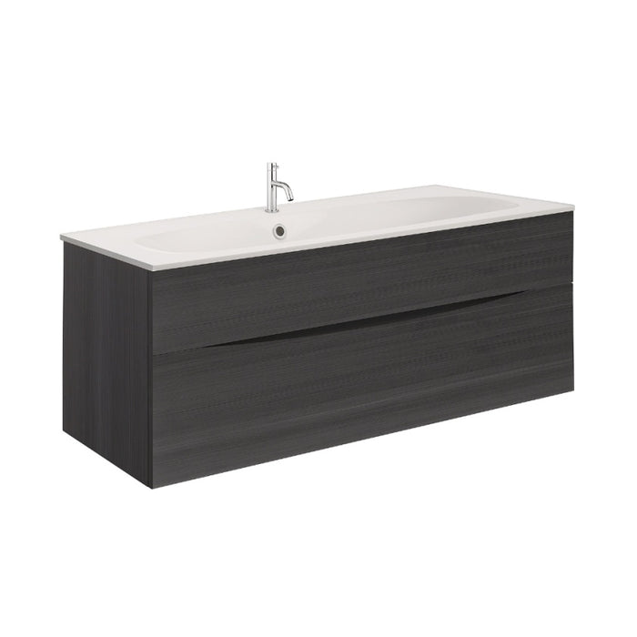 Crosswater Glide II Wall Hung Vanity Unit with Matt White Basin