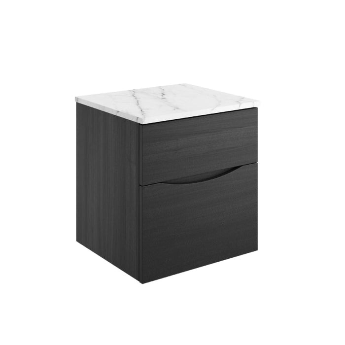 Crosswater Glide II Wall Hung Unit & Marble Effect Worktop