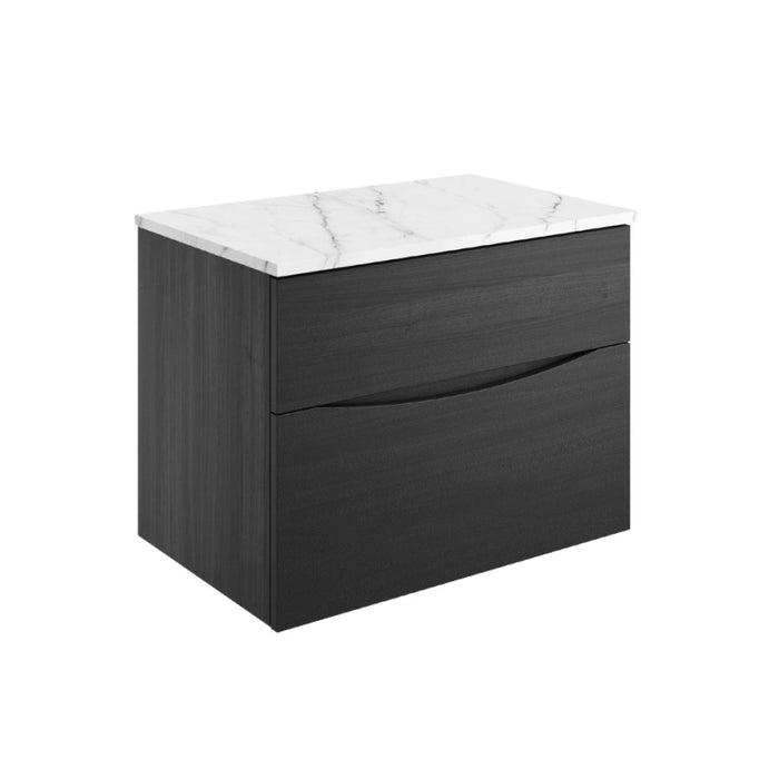 Crosswater Glide II Wall Hung Unit & Marble Effect Worktop