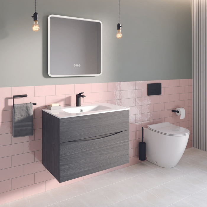Crosswater Glide II Wall Hung Vanity Unit with Matt White Basin