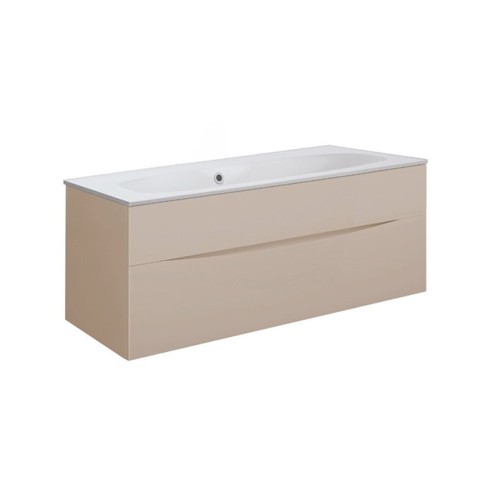 Crosswater Glide II Wall Hung Vanity Unit with Matt White Basin