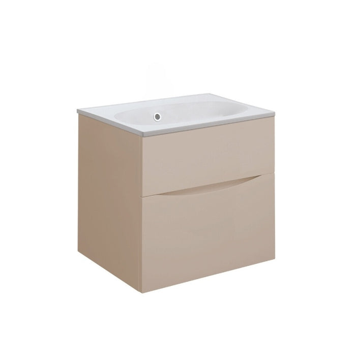 Crosswater Glide II Wall Hung Vanity Unit with Matt White Basin
