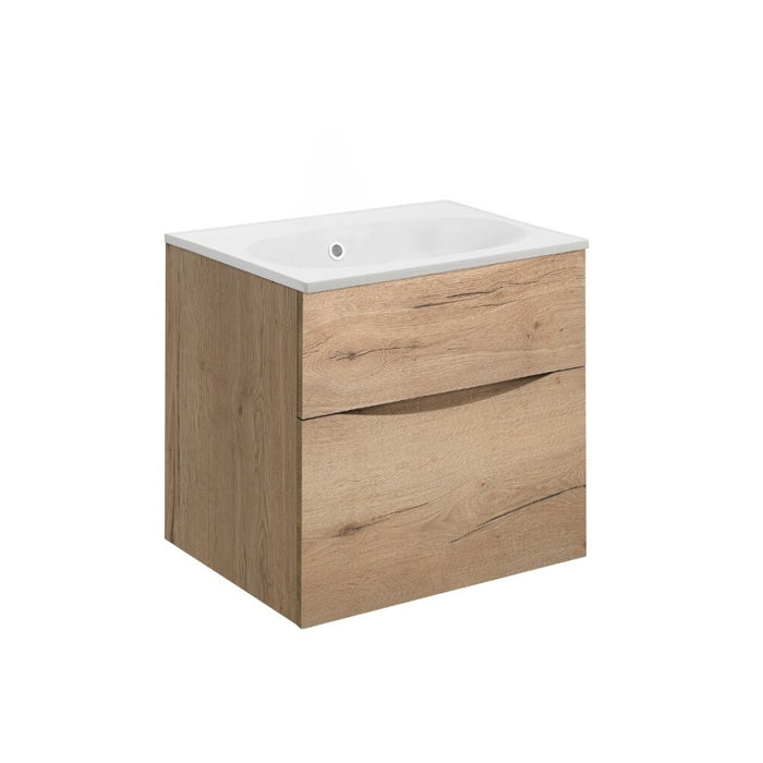Crosswater Glide II Wall Hung Vanity Unit with Matt White Basin