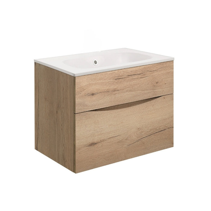 Crosswater Glide II Wall Hung Vanity Unit with Matt White Basin
