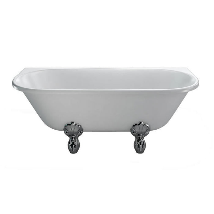 Burlington Avantgarde Back to Wall Double Ended Bath with Legs - 1700mm x 750mm