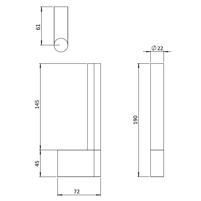 Crosswater MPRO Spare Toilet Roll Holder