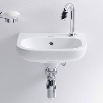 Duravit D-Code Wall Hung Basin - 360mm - No Tap Hole - White