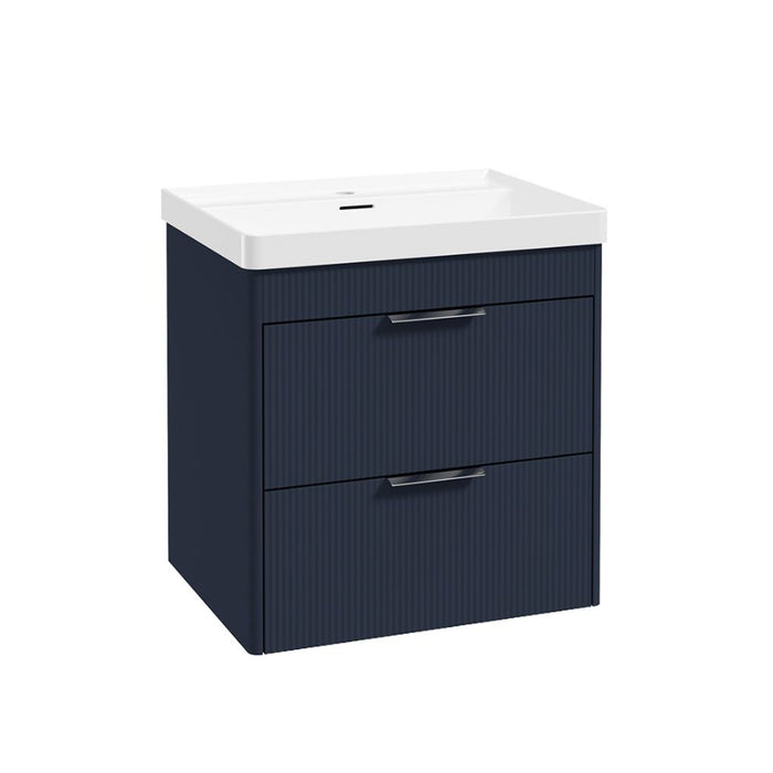 Sonas Reed 2 Drawer Wall Hung Vanity Unit with Basin and Handles
