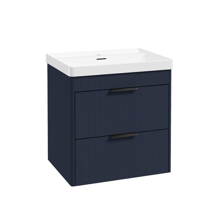 Sonas Reed 2 Drawer Wall Hung Vanity Unit with Basin and Handles