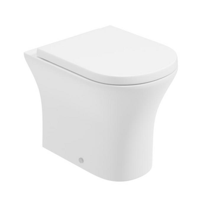 Sonas Pena Rimless Comfort Height Back To Wall Toilet And Seat - White