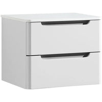 Tailored Monza 2 Drawer Wall Hung Vanity Unit with Sintered Stone Countertop