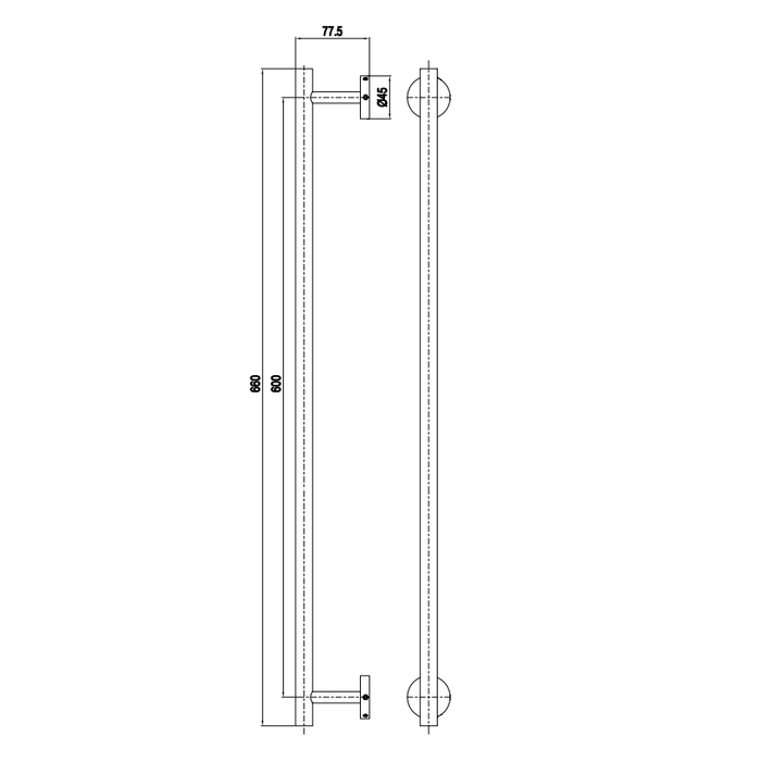 Crosswater 3ONE6 Towel Rail