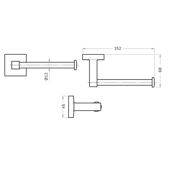 Sonas Piave Toilet Roll Holder - Chrome
