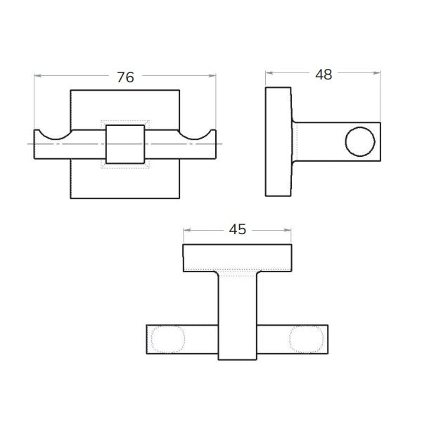Sonas Piave Robe Hook - Chrome