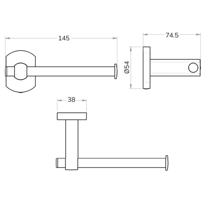 Sonas Parma Toilet Roll Holder - Chrome