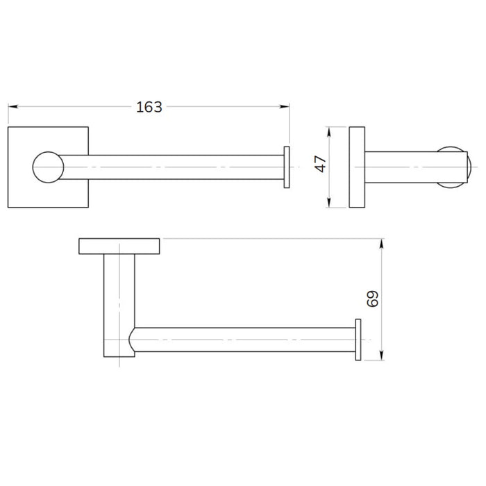 Sonas Beta Toilet Roll Holder - Chrome